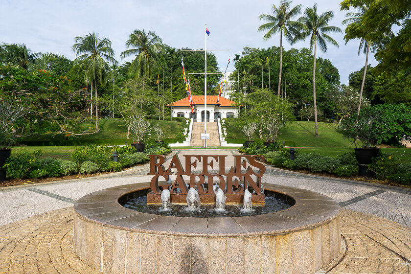 Raffles Garden in Fort Canning Park.